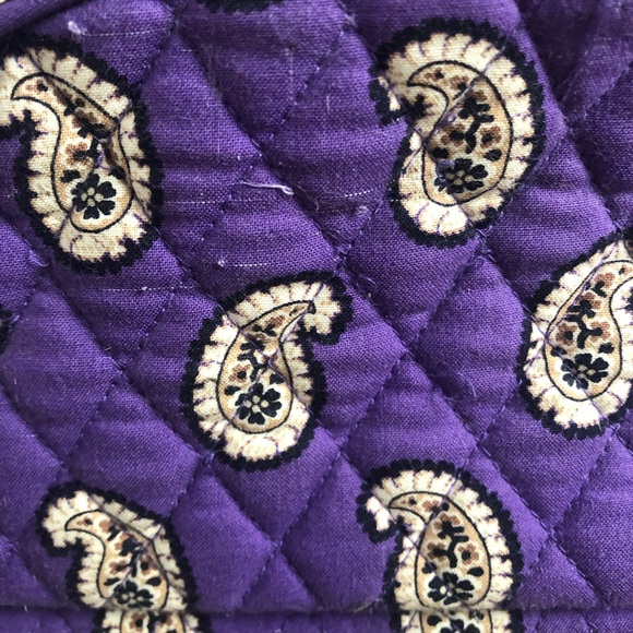 Vera Bradley Metropolitan Bag Simple Violet Purple Paisley, work bag, travel bag - Picture 13 of 15